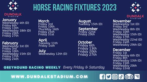RACING FIXTURES .